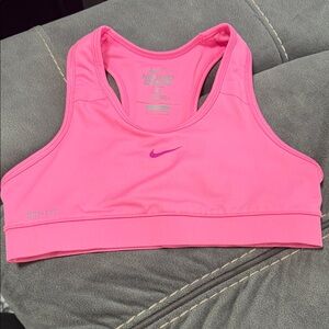 Nike Women's Vibrant Pink Dri-FIT Sports Bra